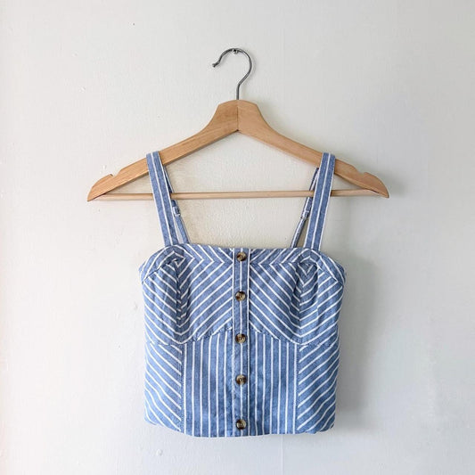 Striped crop-top